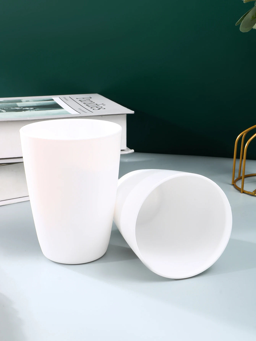 2/4/6pcs Reusable plastic cups Suitable for home kitchens office workers school picnics camping RV drinks milk tea