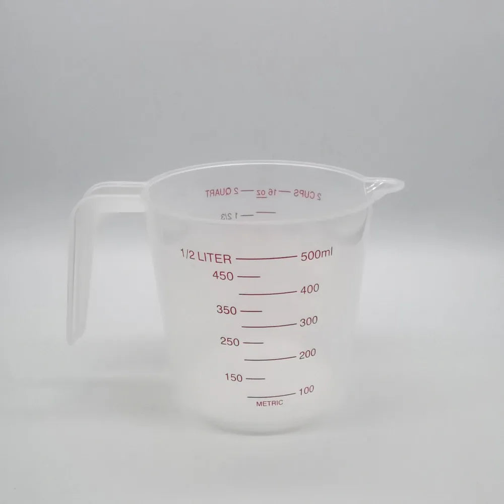 Cup Marking Clear Plastic Measuring Cup With Spout With Handles Graduated Measuring Cups Plastic Mug Recipe Ingredient