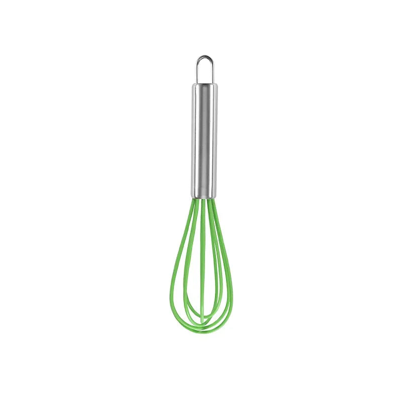 DecorBites 8-Inch Stainless Steel Silicone Whisk