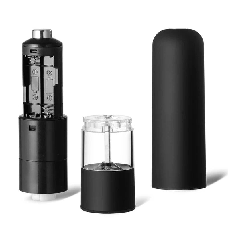Electric Battery-Powered Salt & Pepper Grinder – Adjustable Spice Mill