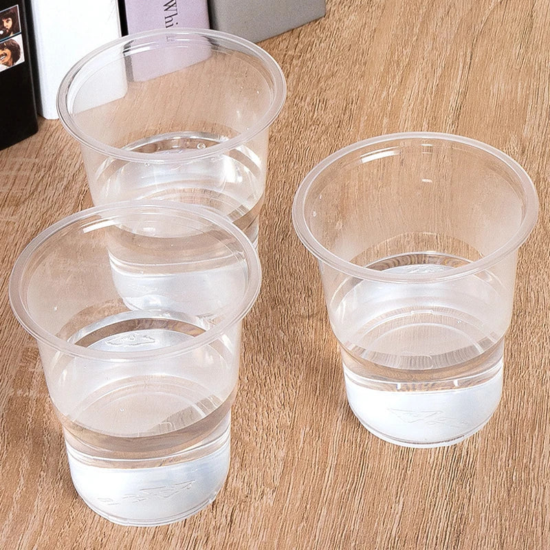 Disposable High-Temperature Resistant Plastic Cups Household Transparent Thickened Drinking Cups