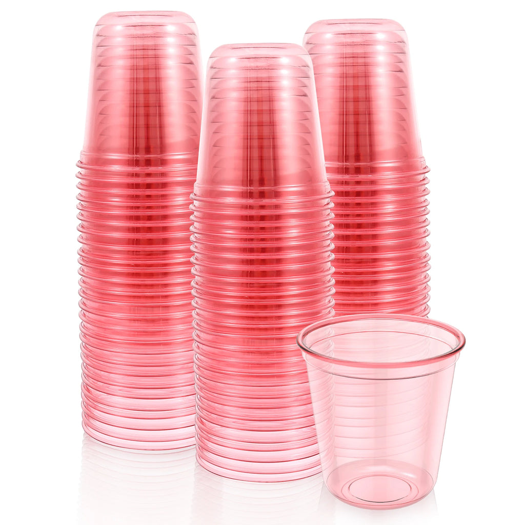 50/100PCS Disposable Transparent Plastic Cups Household Drinking Cups Fruit Juice Coffee Cocktail Cup Birthday Wedding Party