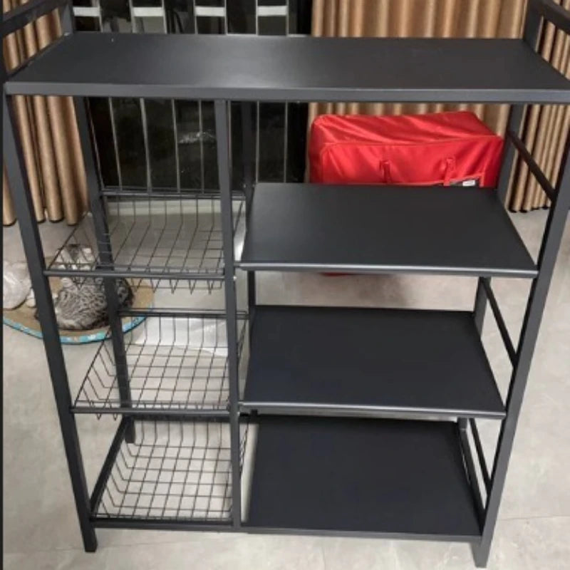 Rack Movable Snack & Grocery Holder Bathroom Storage Solution Multi-Tier Kitchen Storage Shelf Freestanding Vegetable Organizer