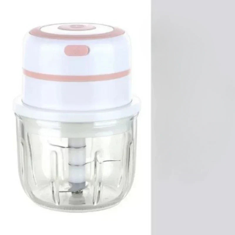 DecorBites Electric Mini Food Chopper – Garlic Masher & Meat Grinder
