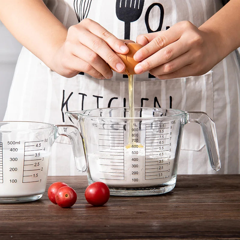 DecorBites Borosilicate Glass Measuring Cup Jug – Large Capacity