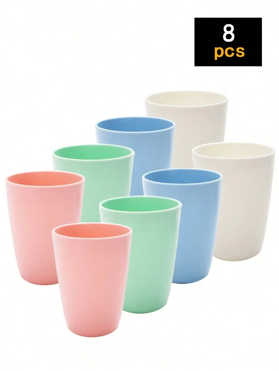 4/11pcs Colorful plastic cups, reusable, PP material, suitable for camping picnic kitchen, healthy material, easy to clean, dish