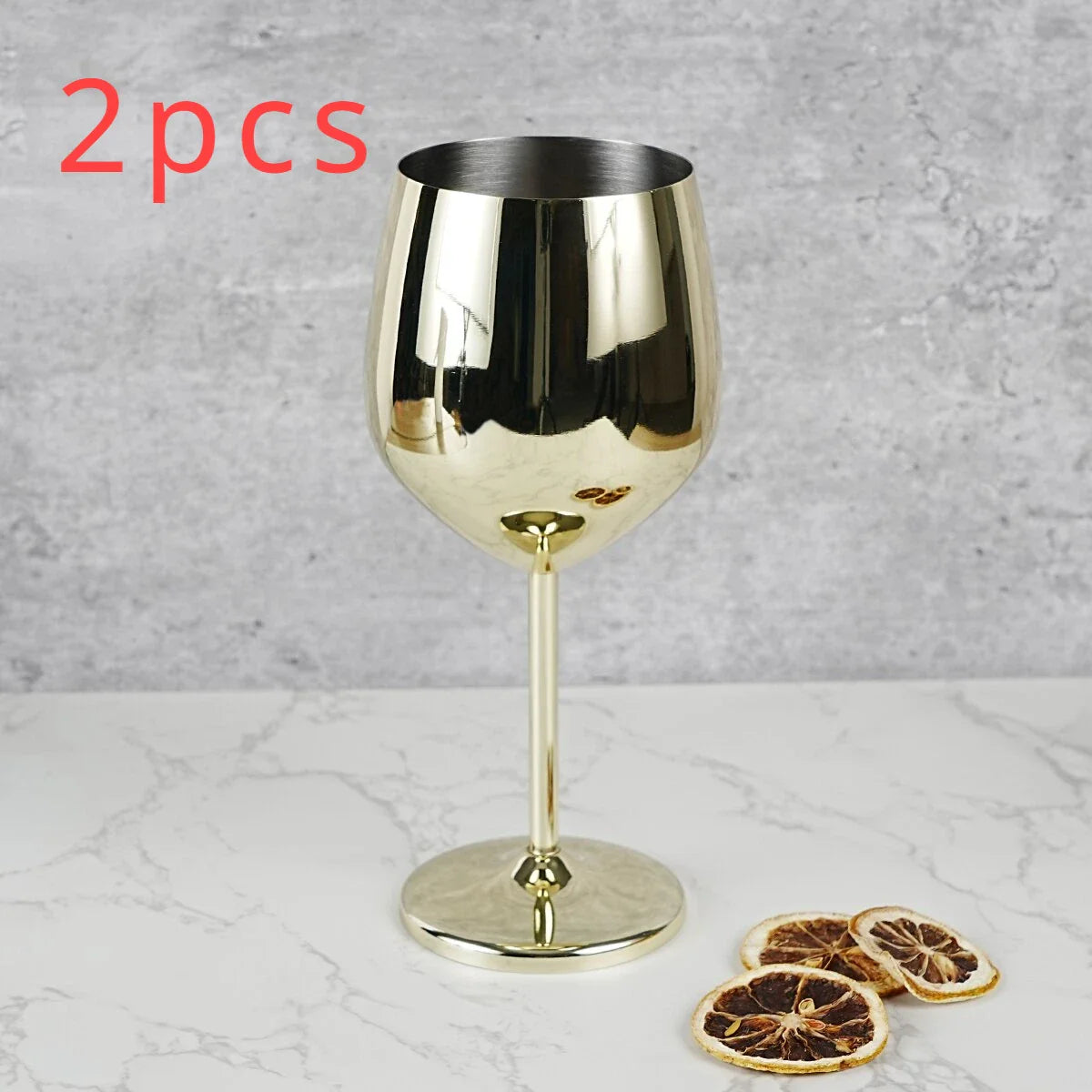 ステンレス製ワイングラス 割れない金属製カクテルグラス、500ml、バーやご自宅でのカクテルやワイン飲用に