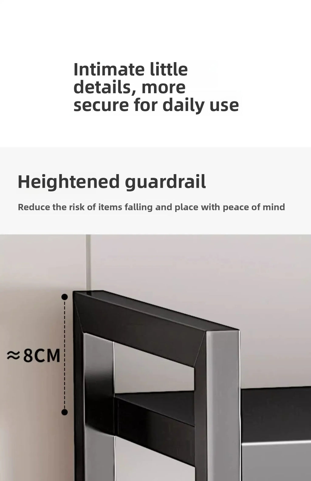 Rack Movable Snack & Grocery Holder Bathroom Storage Solution Multi-Tier Kitchen Storage Shelf Freestanding Vegetable Organizer