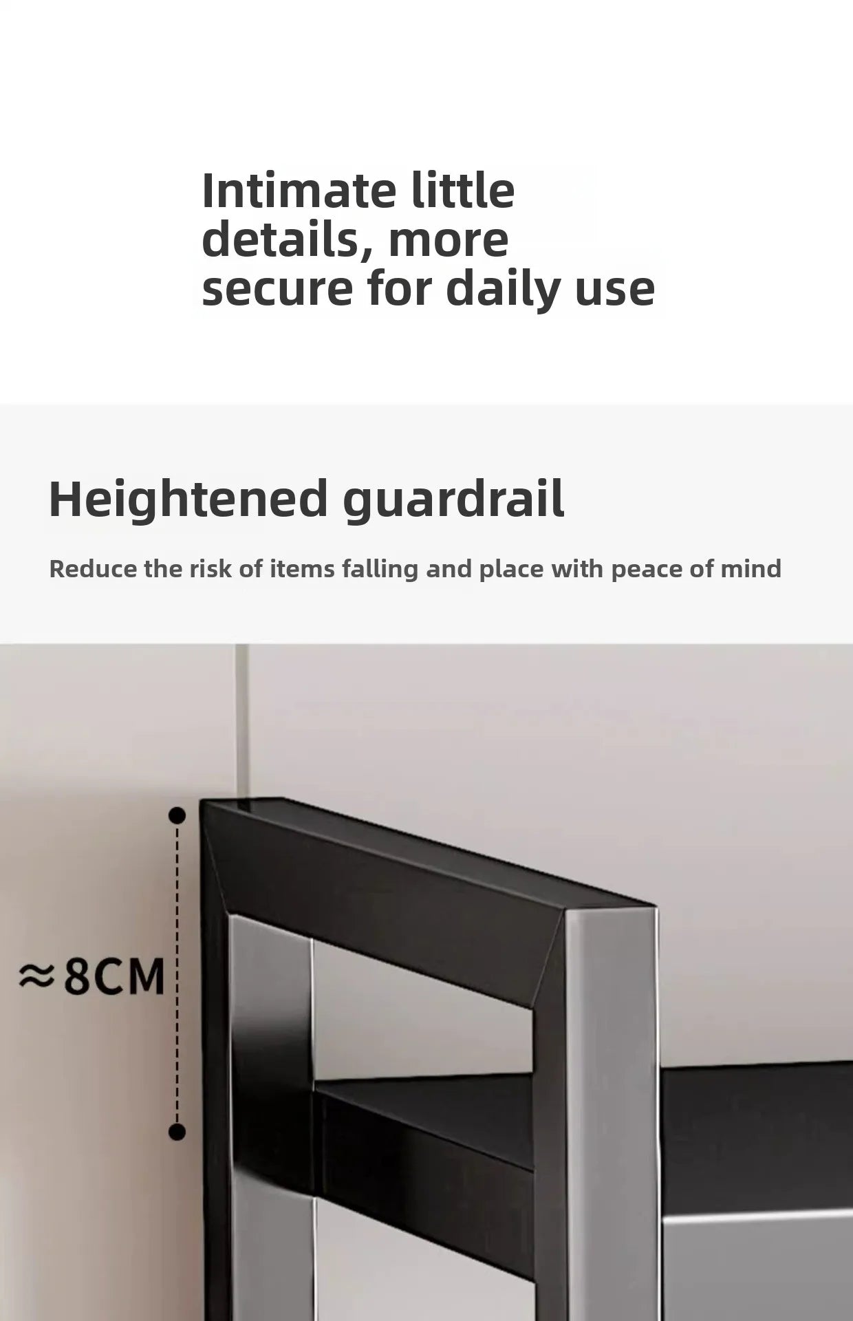 Rack Movable Snack & Grocery Holder Bathroom Storage Solution Multi-Tier Kitchen Storage Shelf Freestanding Vegetable Organizer