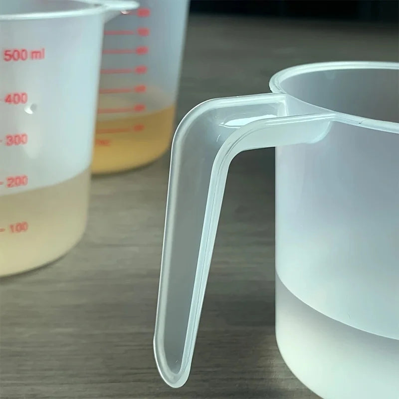 250/500/1000ml Plastic Measuring Cups Highly Transparent Measuring Cups with Scale Kitchen Baking Weighing and Measuring Tools