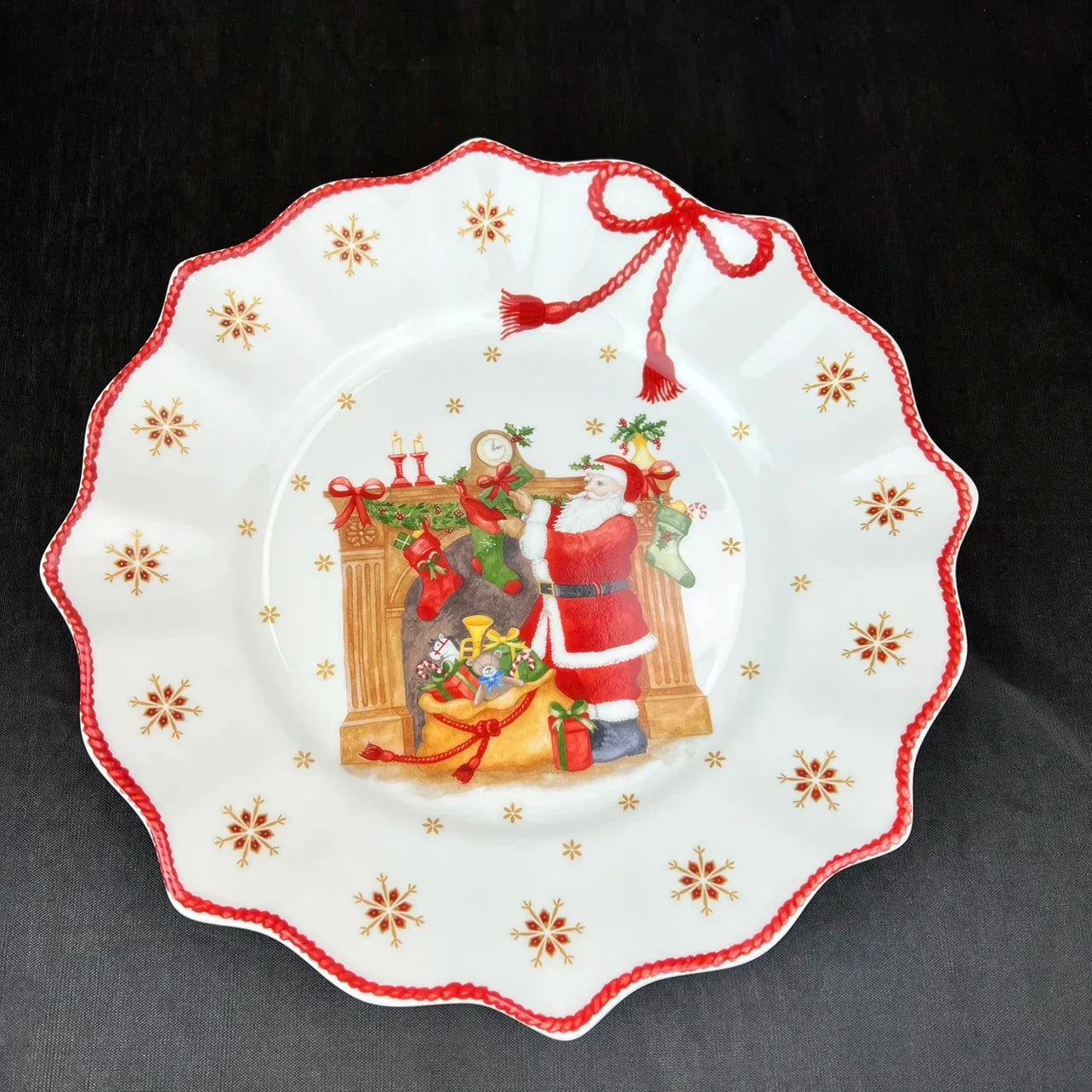 DecorBites™ Weihnachtsgeschirr-Set: Teller, Tablett, Tassen, Schalen und Schüsseln