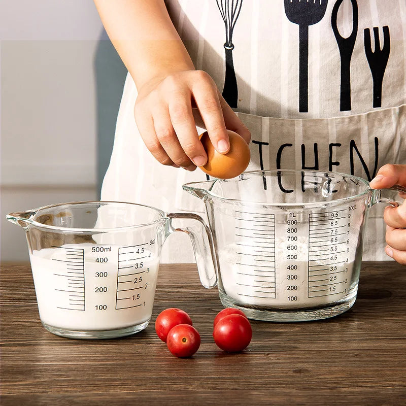 DecorBites Borosilicate Glass Measuring Cup Jug – Large Capacity