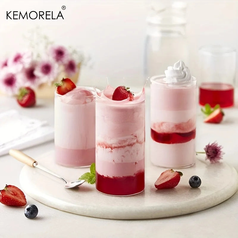 DecorBites BPA-Free Borosilicate Drinking Glasses – Set of 4 or 6