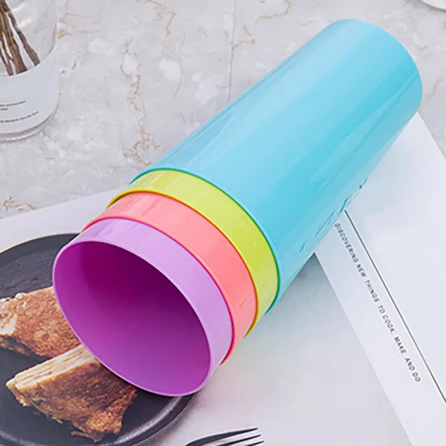 Reusable Plastic Cups 18 OZ / 530ML - Plastic Cups Dishwasher Safe PP Plastic Tumblers Drinking Cups Unbreakable Big Cup