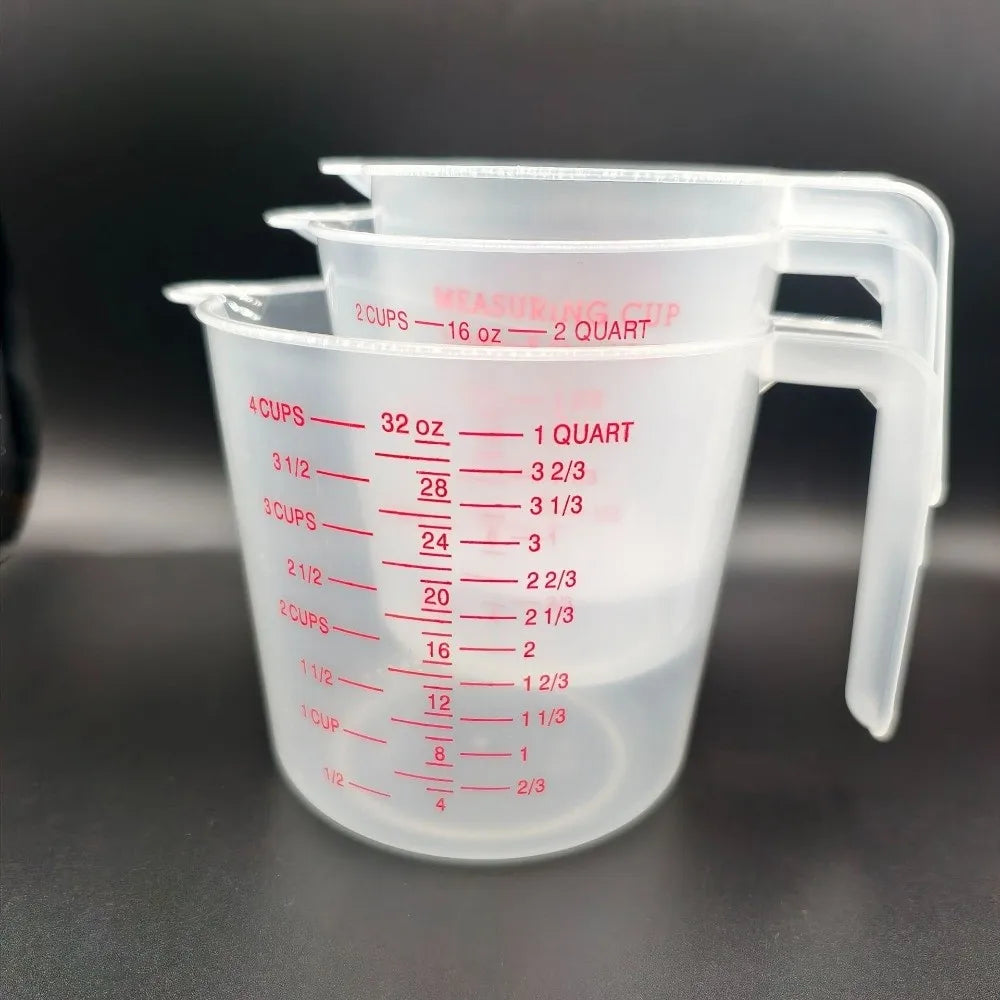 Cup Marking Clear Plastic Measuring Cup With Spout With Handles Graduated Measuring Cups Plastic Mug Recipe Ingredient