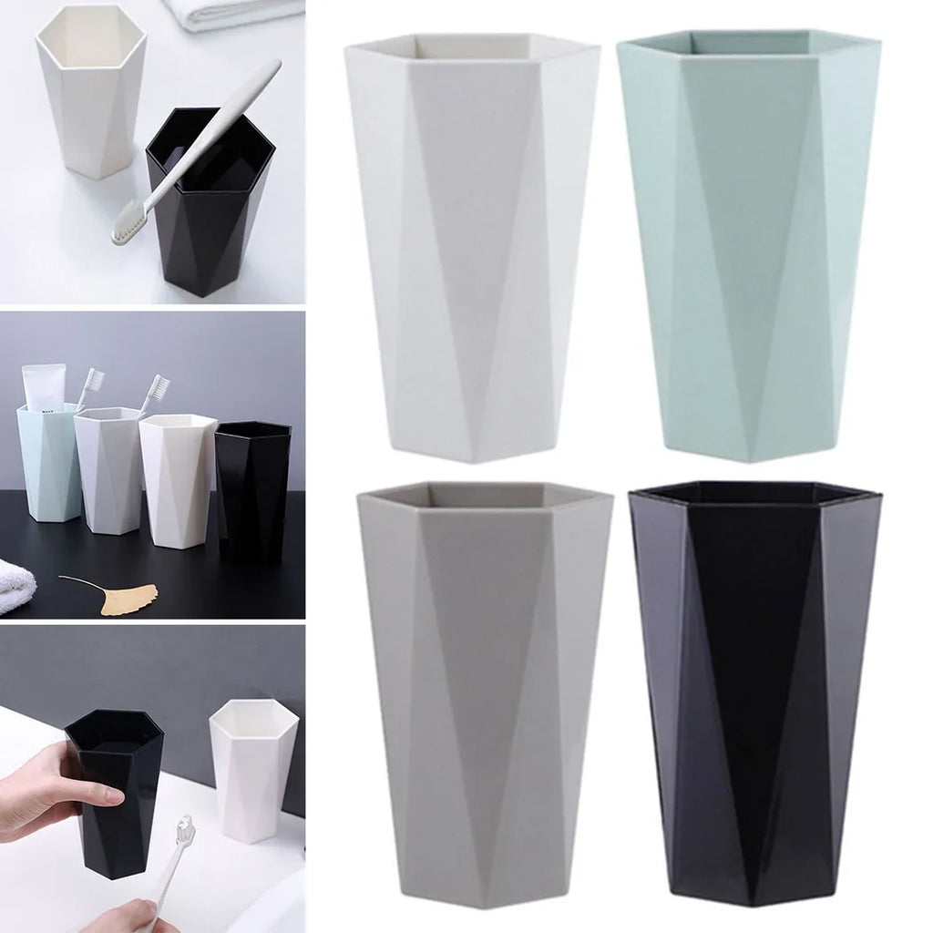 Plastic Mouthwash Cup 300ML Portable Teeth Brushing Cup Bathroom Wash Cups Household Hotel Bathroom Accessories