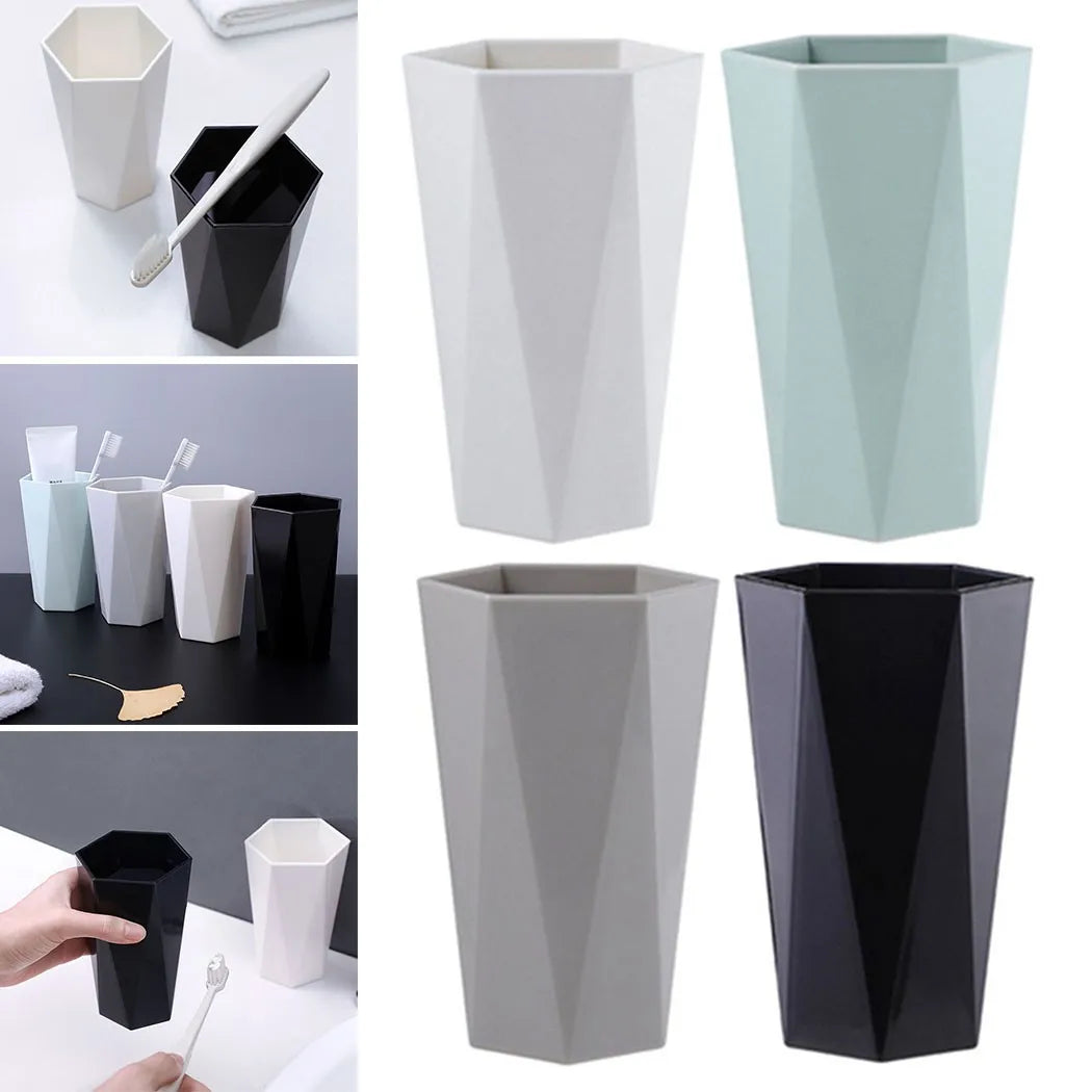 Plastic Mouthwash Cup 300ML Portable Teeth Brushing Cup Bathroom Wash Cups Household Hotel Bathroom Accessories