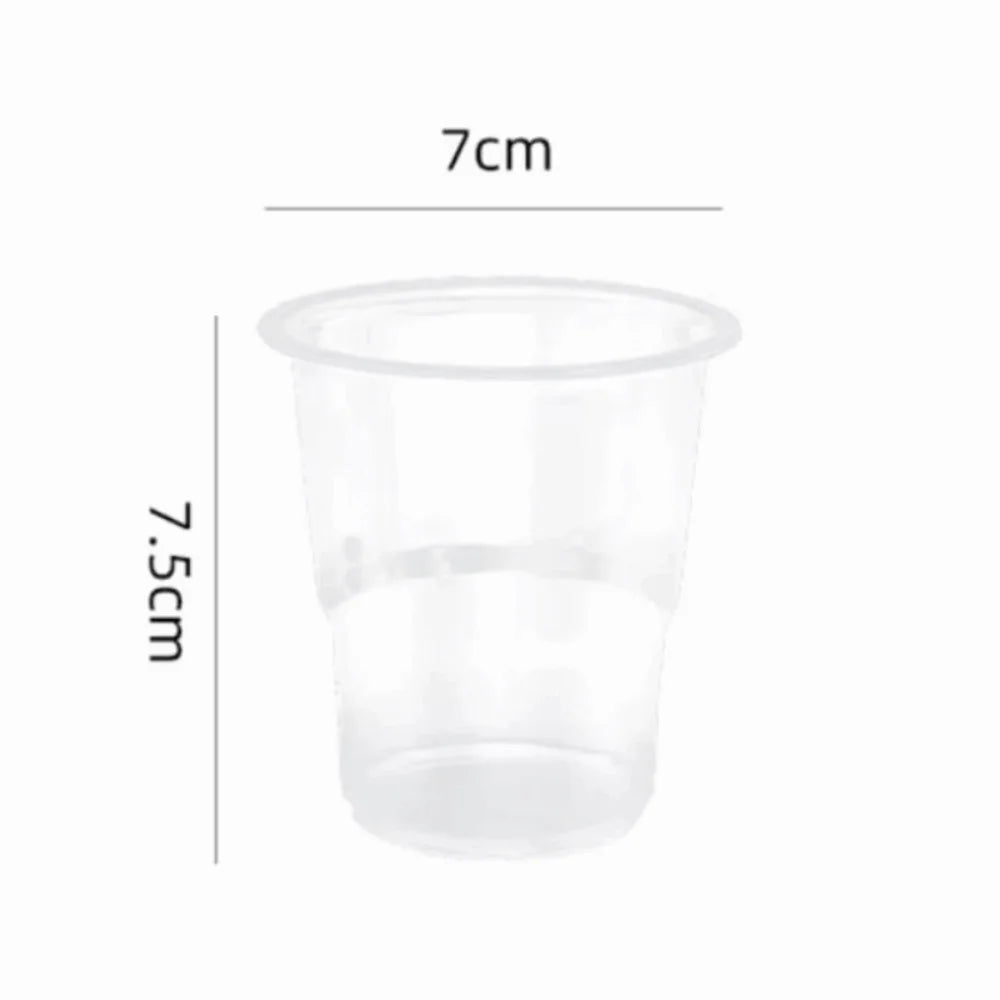 50Pcs 180ml Disposable Plastic Cups Transparent Food-grade PP Party Plastic Cups Heat-resistant Clear Plastic Cups