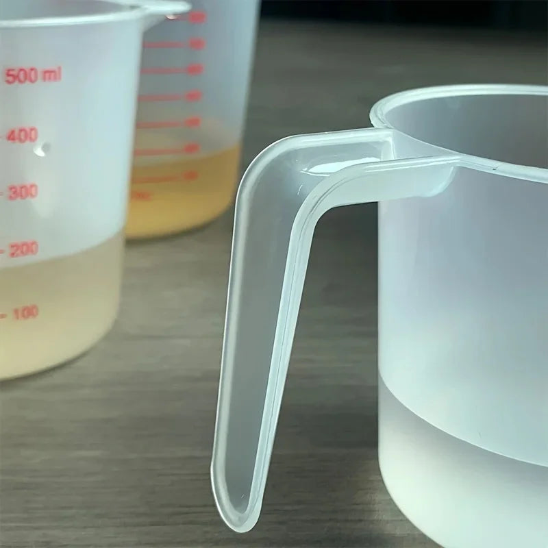 250/500/1000ml Plastic Measuring Cups Weighing and Measuring Tools Highly Transparent Measuring Cups with Scale Kitchen Baking