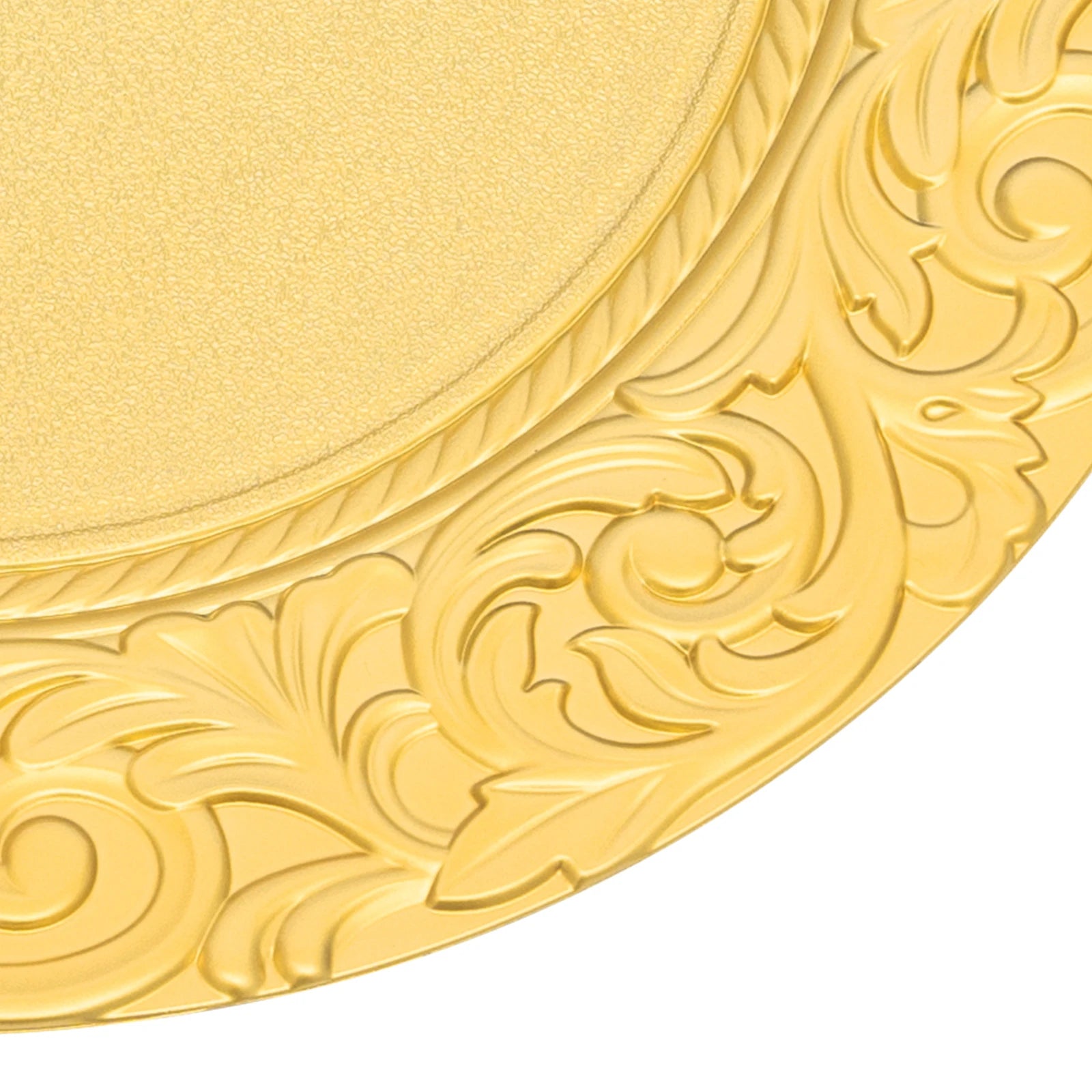 100 Pieces 33*2cm Charger Plates Set, PP Round Charger Plates, Reusable Serving Plates For Birthday Parties, Holidays, Weddings