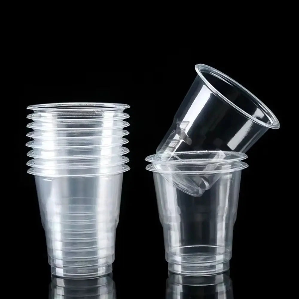 50Pcs 180ml Disposable Plastic Cups Transparent Food-grade PP Party Plastic Cups Heat-resistant Clear Plastic Cups