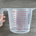 250/500/1000ml Plastic Measuring Cups Highly Transparent Measuring Cups with Scale Kitchen Baking Weighing and Measuring Tools