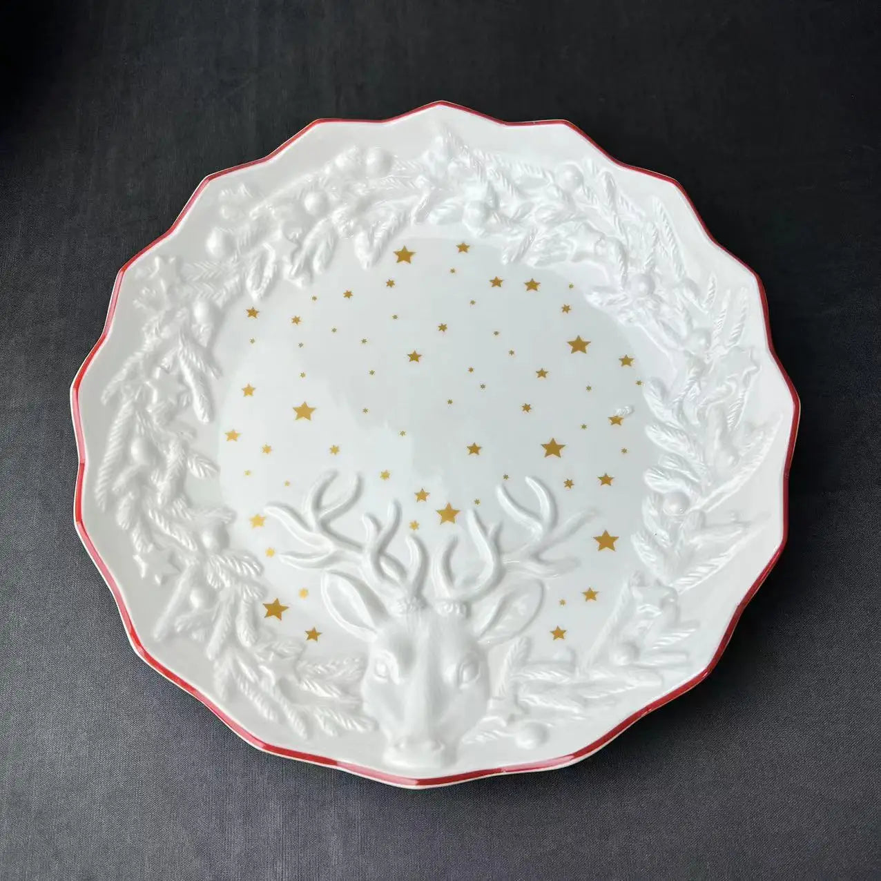 DecorBites™ Weihnachtsgeschirr-Set: Teller, Tablett, Tassen, Schalen und Schüsseln