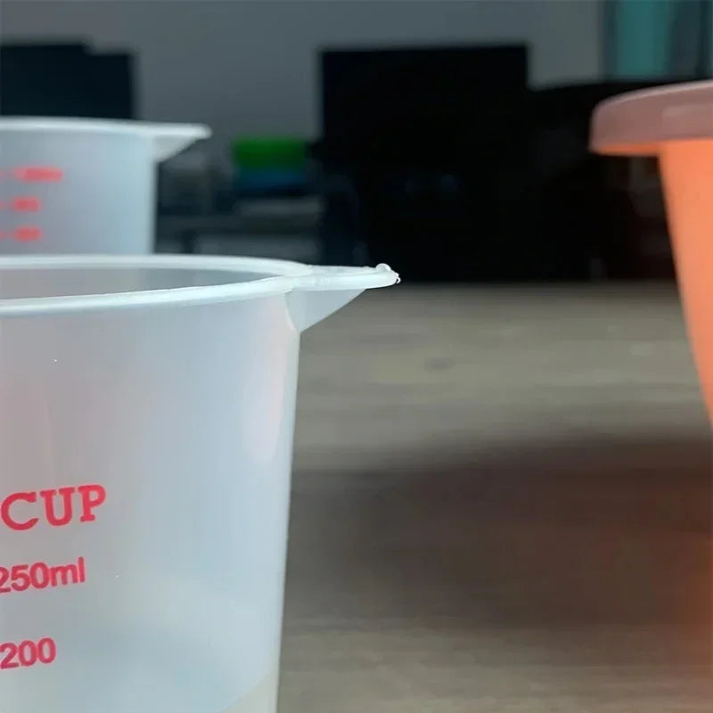 250/500/1000ml Plastic Measuring Cups Weighing and Measuring Tools Highly Transparent Measuring Cups with Scale Kitchen Baking