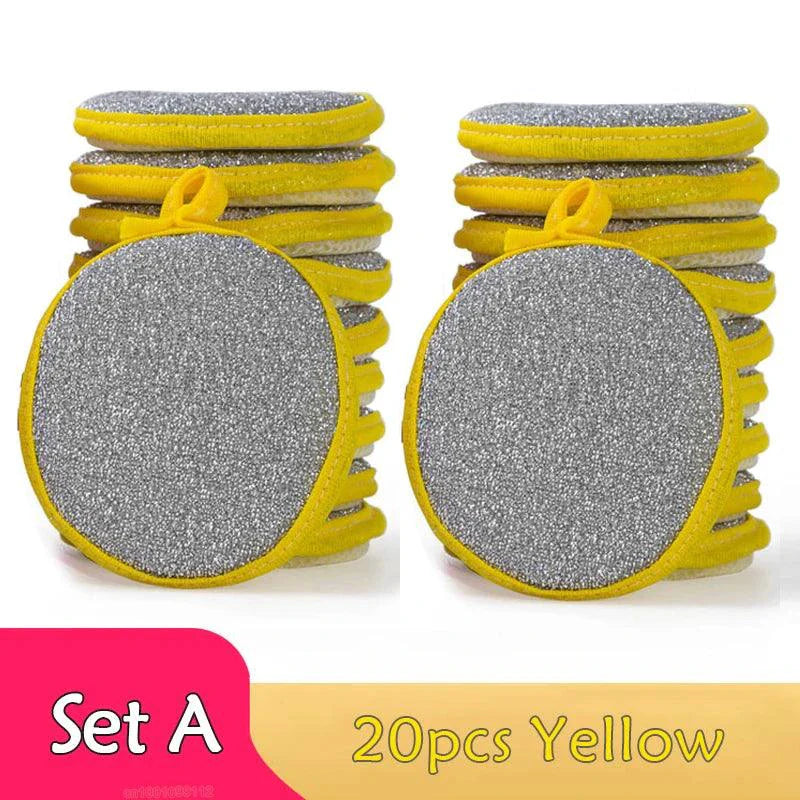 Double-Sided Dishwashing Sponge – Dish Washing Brush for Pots & Pans