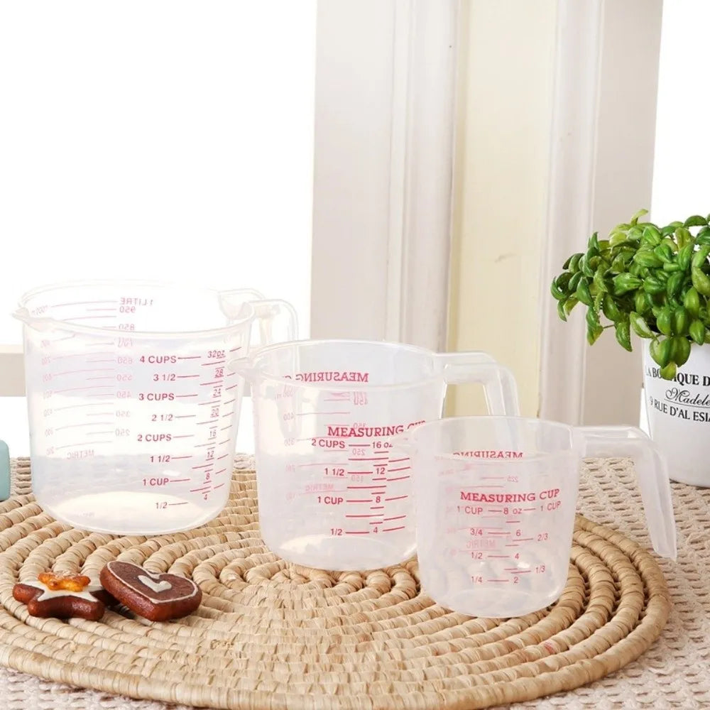 Cup Marking Clear Plastic Measuring Cup With Spout With Handles Plastic Mug Graduated Measuring Cups Recipe Ingredient