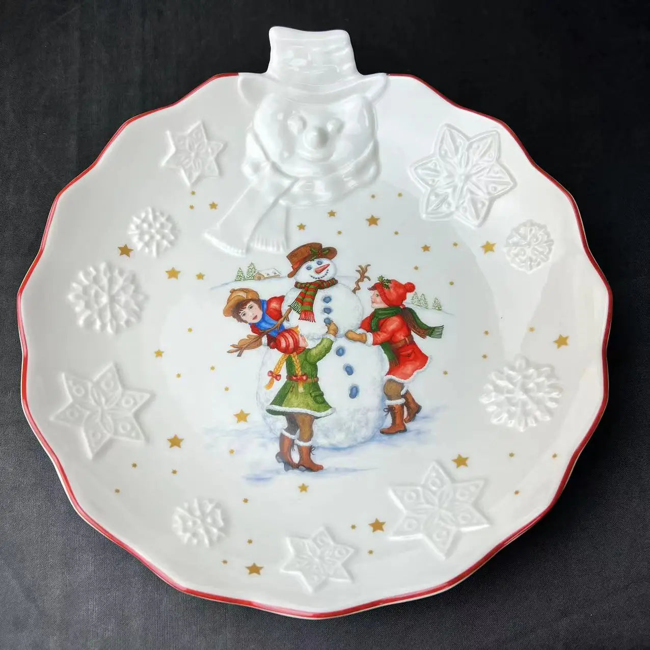 DecorBites™ Weihnachtsgeschirr-Set: Teller, Tablett, Tassen, Schalen und Schüsseln