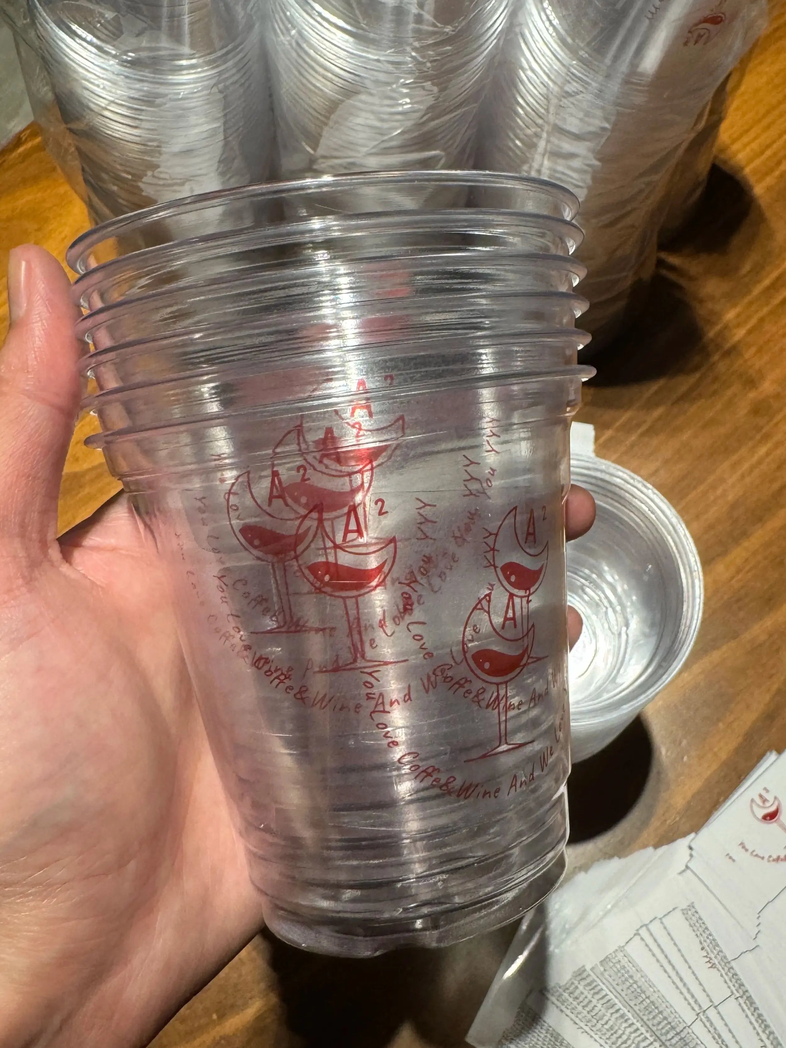 100PCS Disposable Clear Plastic Cup Outdoor Picnic Plastic Cup Drinking Cup for Parties Birthdays Weddings Camping Utensils