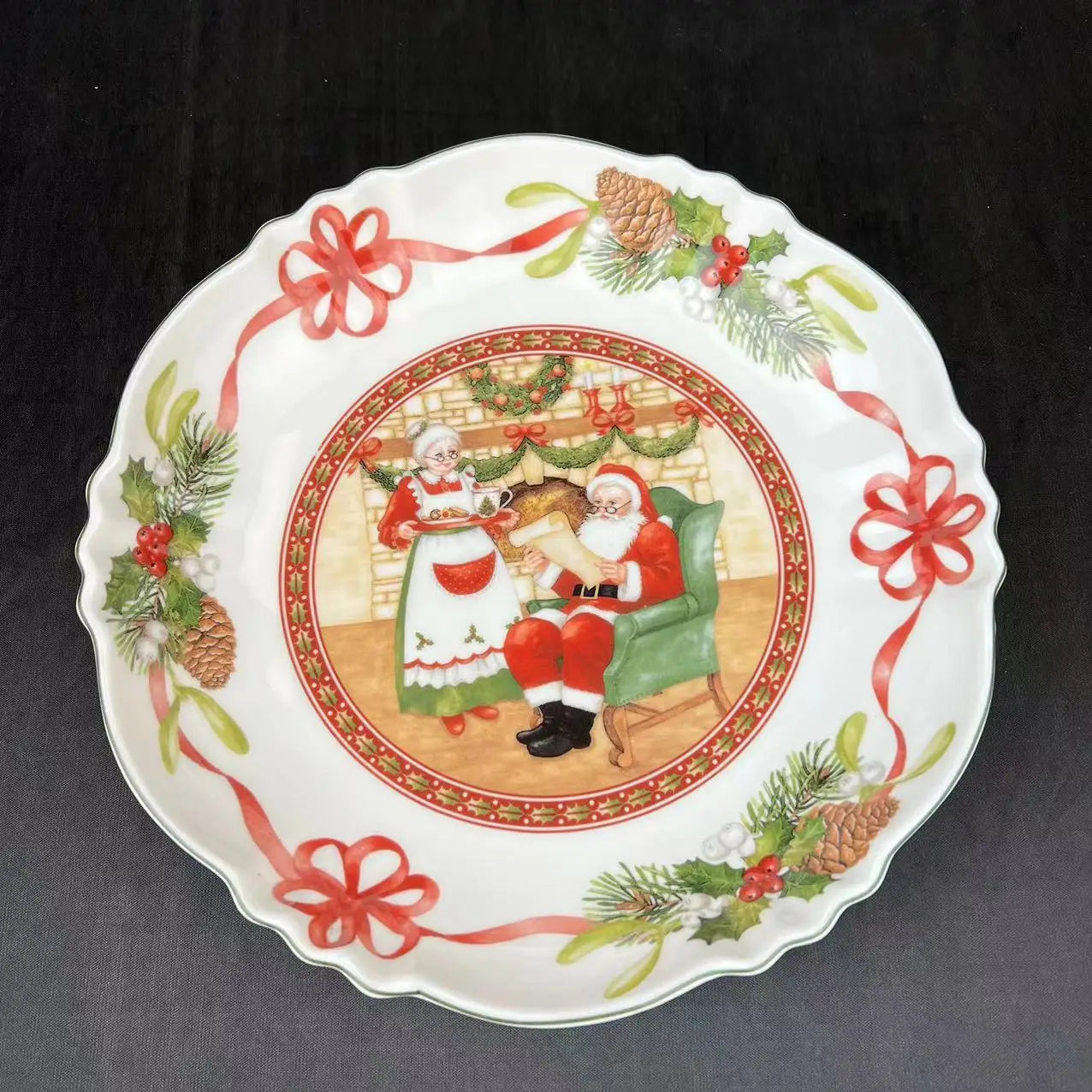 DecorBites™ Weihnachtsgeschirr-Set: Teller, Tablett, Tassen, Schalen und Schüsseln