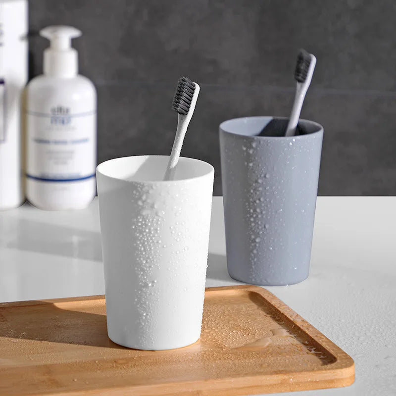 Toothbrush Holder Cup, Rinsing Cup, Wash Tooth Mug, Bathroom Sets, Travel Plastic Cups, PP