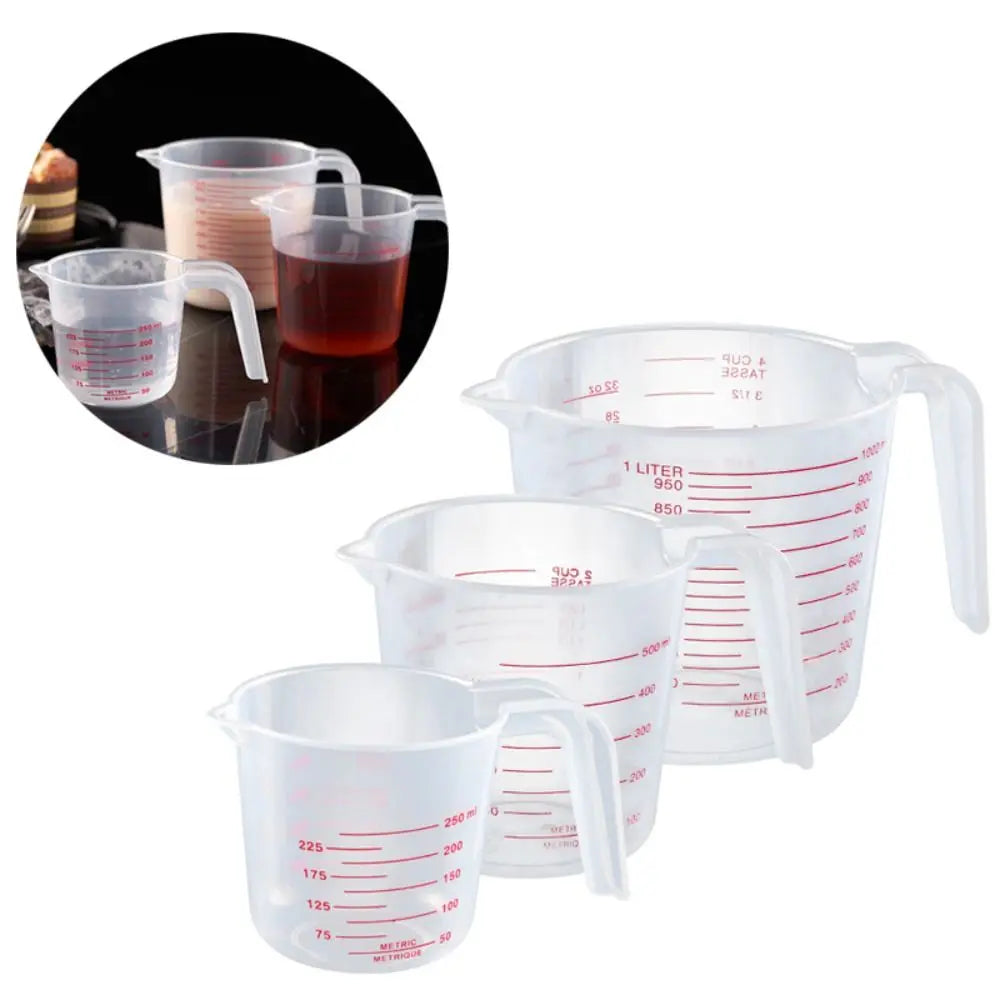 Cup Marking Clear Plastic Measuring Cup With Spout With Handles Graduated Measuring Cups Plastic Mug Recipe Ingredient