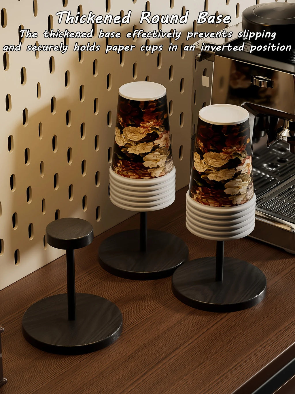 Plastic Creative Round Cup Holde,Suitable for Storing Disposable Paper Cups on Counters and Tabletop,As Well As Outdoor Utensils