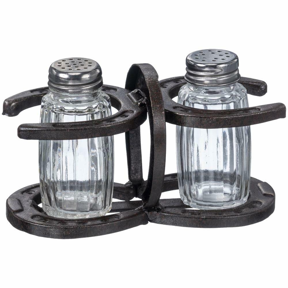 Tough 1 Horseshoe Western Salt & Pepper Shaker Set