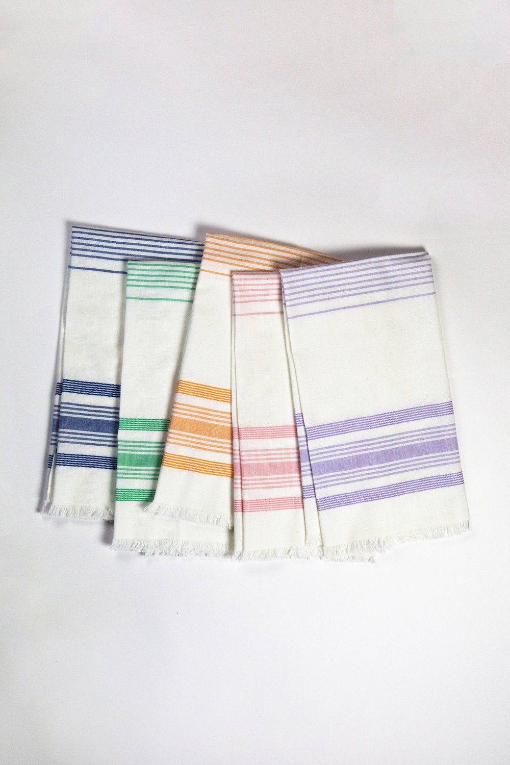 White & Orange Kitchen Towel