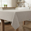 Laura Ashley Harper Fabric Tablecloth 60x84" – Taupe