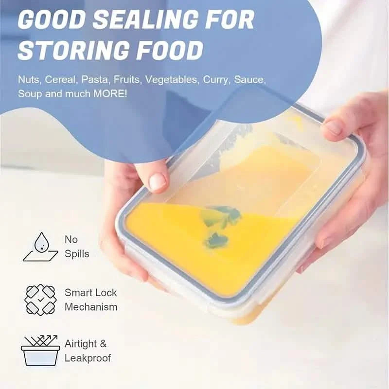 48-Piece Stackable Food Storage Container Set – Microwave Safe, BPA Free