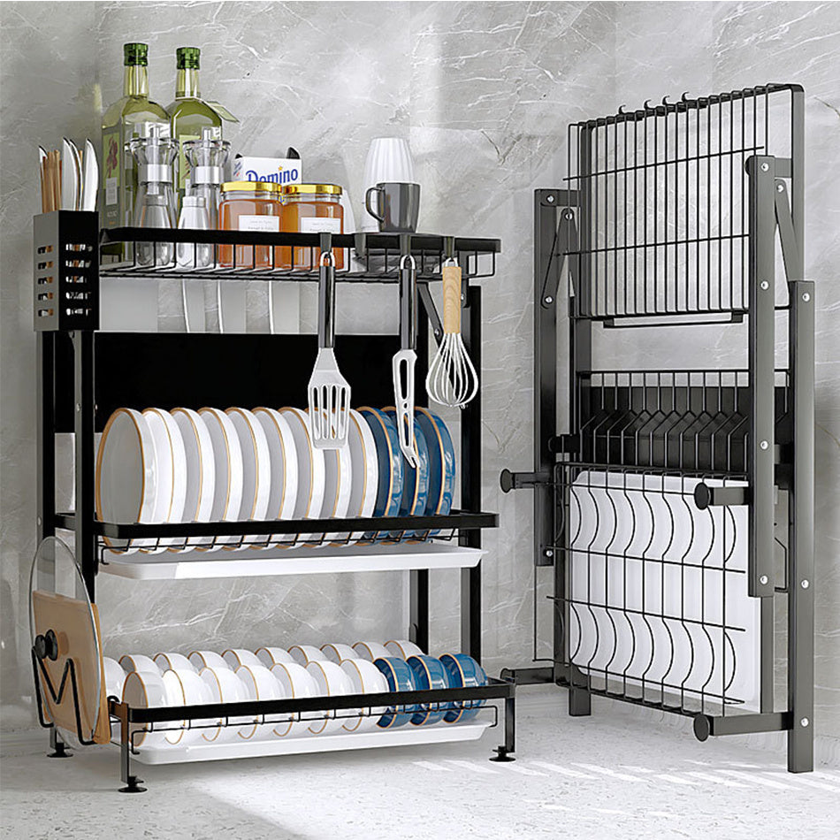 Stainless Steel Integrated Dish Rack