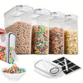 4-Piece Airtight Cereal Storage Containers with Pour Spouts – 4L