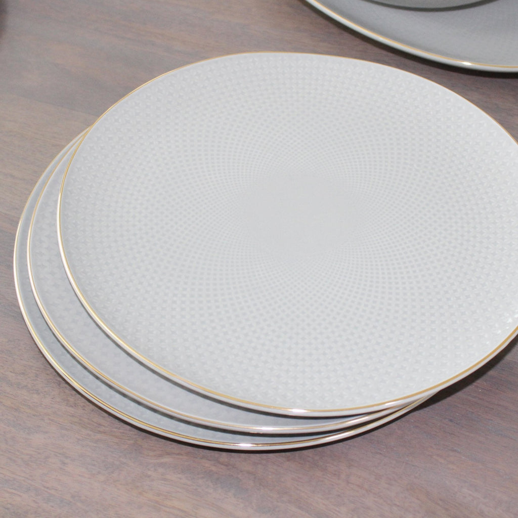 Camille Bone China Dinnerware Set – French Gray
