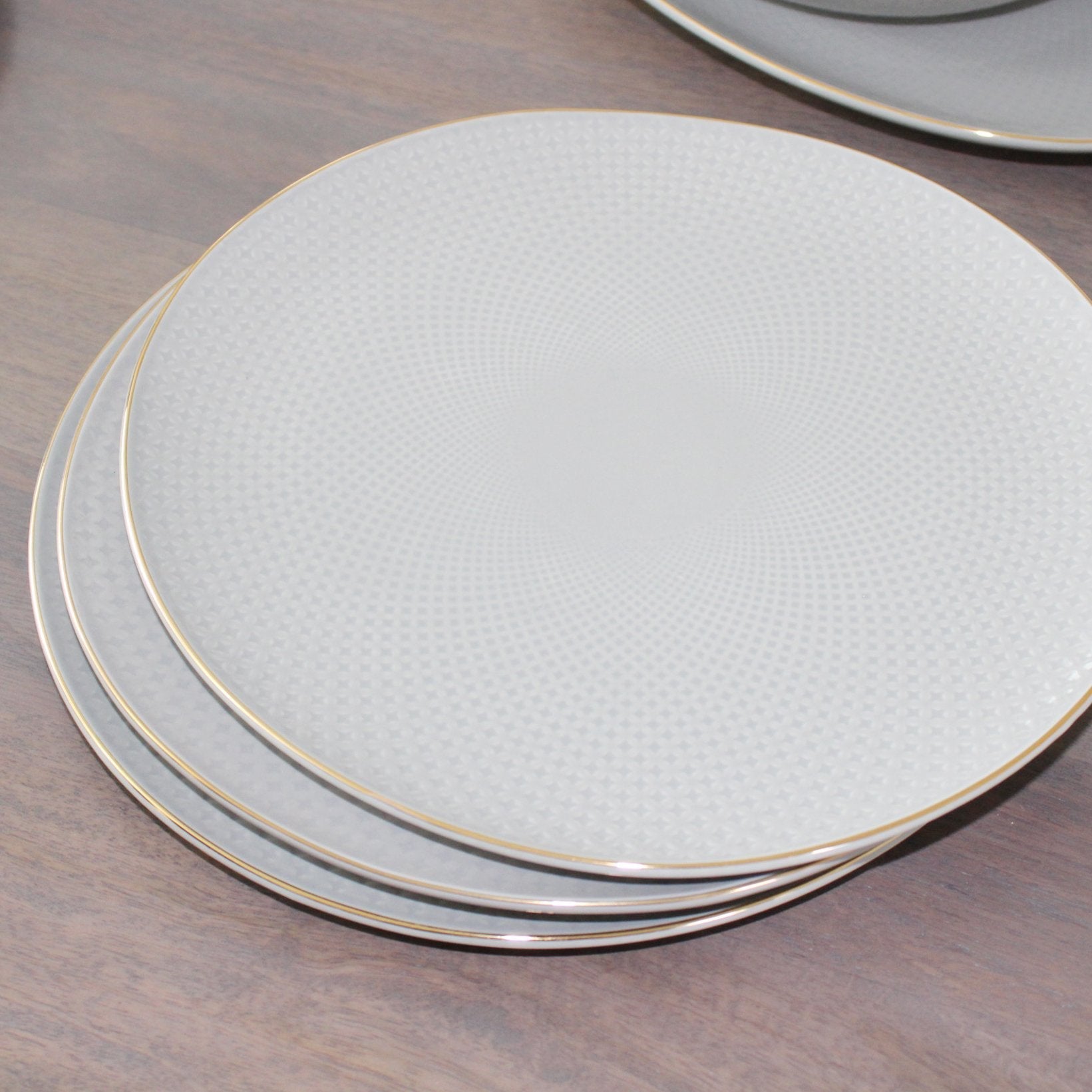 Camille Bone China Dinnerware Set – French Gray