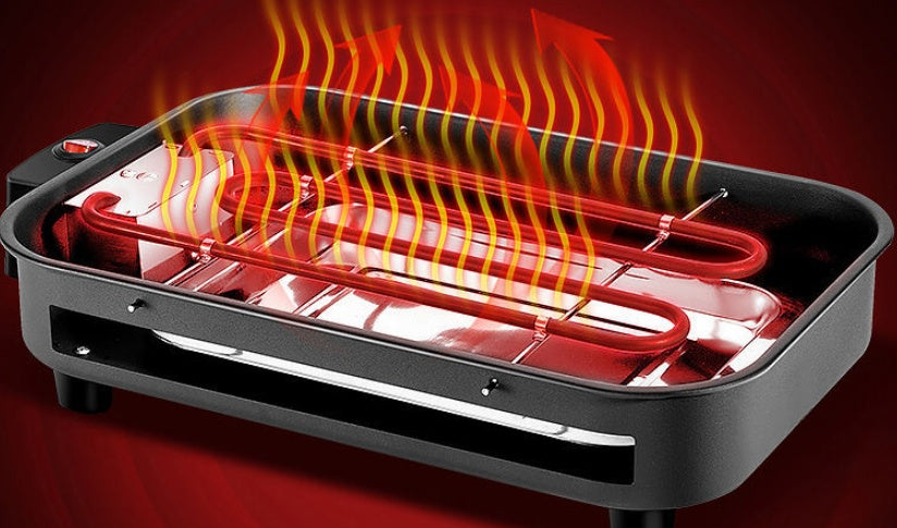 Korean Electric Baking Tray – Non-Stick Smokeless Indoor BBQ