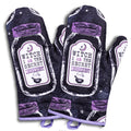 Kitchen Witch Oven Mitt Set – Heat Resistant Baking Gloves