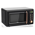 700W Retro Microwave Oven – Countertop Compact