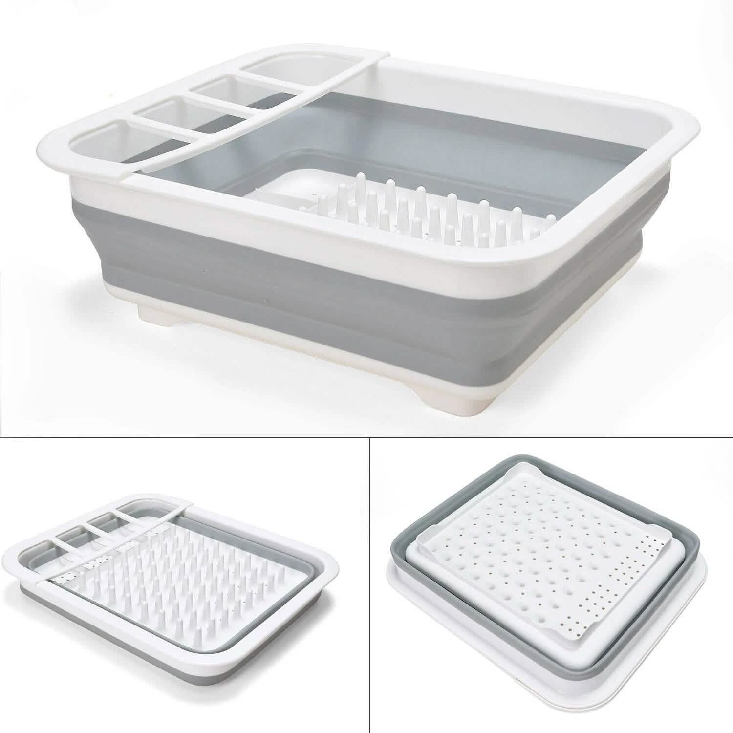 Extra Large Dish Drying Rack with Utensil Holder