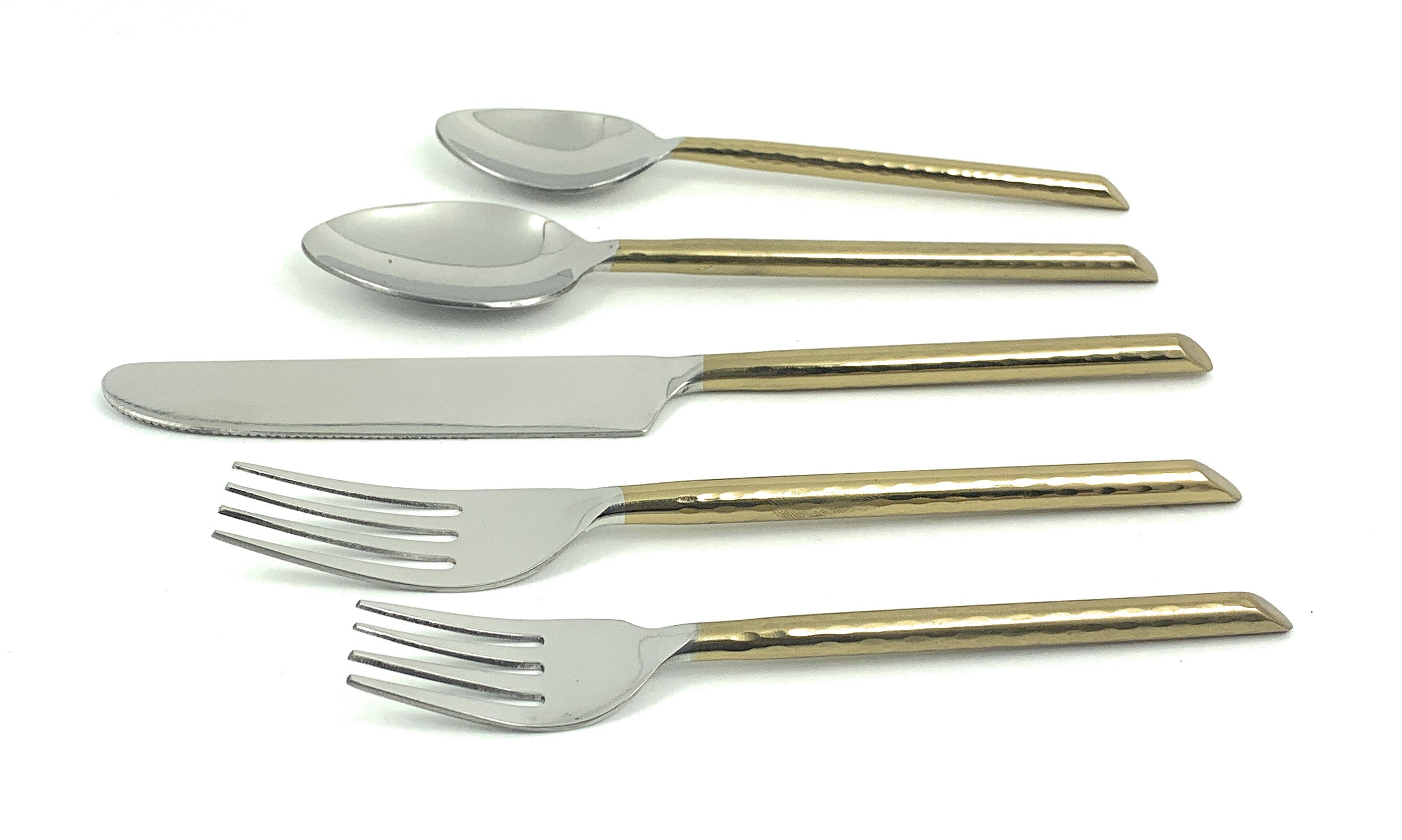 Vibhsa Golden Silverware Flatware Set of 30 Pieces