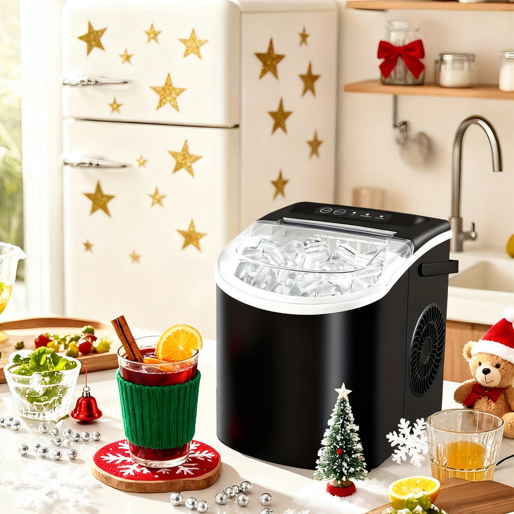 Portable Countertop Ice Maker Machine – Fast Ice Making, 2 Ice Sizes